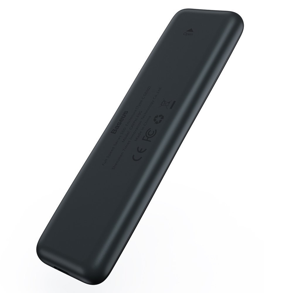 Obudowa zewnętrzna na dysk SSD M.2 (PCIe/NVMe) Baseus USB 3.2 Gen2 Typ-C SuperSpeed USB 10 Gbps M / M+B key + kabel USB Typ C szary - (CAYPH-F0G)