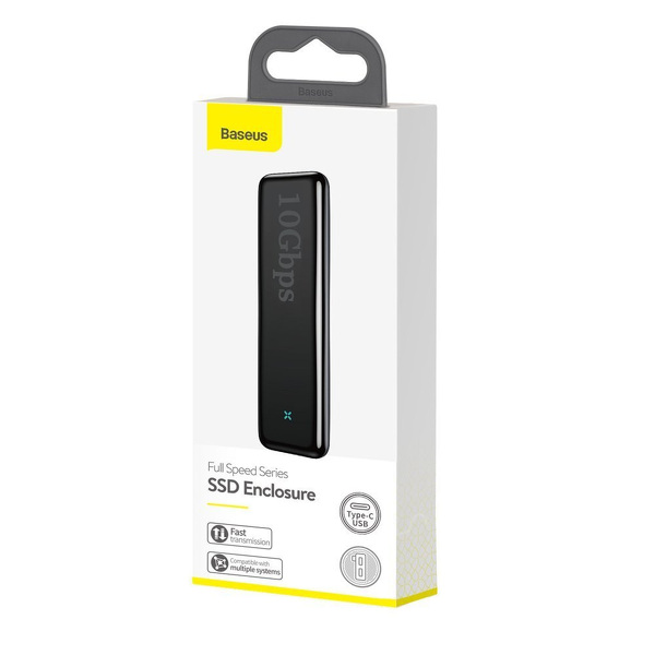 Zdjęcie produktu: Obudowa zewnętrzna na dysk SSD M.2 (PCIe/NVMe) Baseus USB 3.2 Gen2 Typ-C SuperSpeed USB 10 Gbps M / M+B key + kabel USB Typ C szary - (CAYPH-F0G)