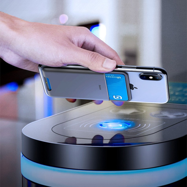 Zdjęcie produktu: Baseus samoprzylepne etui na kartę karty dokumenty do telefonu - ciemnoszary (ACKD-A0G)