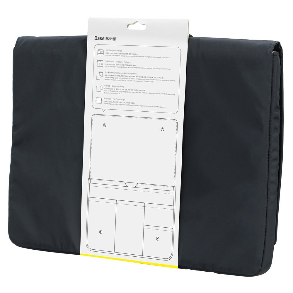 Etui na laptopa Baseus Basic Series elegancki pokrowiec na laptopa do 13" - szary (LBJN-A0G)