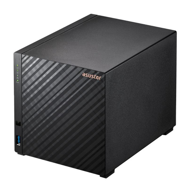 Zdjęcie produktu: Serwer plików Asustor DRIVESTOR 4 AS1104T 4-bay, Realtek RTD1296. Quad-Core, 1.4GHz, 1GB DDR4. 2.5GbE x1. USB3.2 Gen1 x2