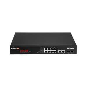 Miniatura produktu: EDIMAX GS-5210PL 12-portowy gigabitowy przełącznik PoE+ Web Smart z 2 gigabitowymi portami Combo RJ45/SFP Miniatura produktu: EDIMAX GS-5210PL 12-portowy gigabitowy przełącznik PoE+ Web Smart z 2 gigabitowymi portami Combo RJ45/SFP