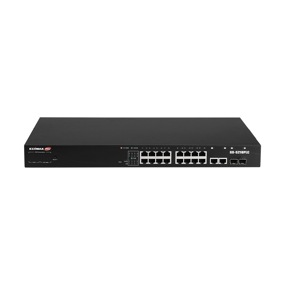 EDIMAX GS-5216PLC 16-portowy gigabit Switch EDIMAX GS-5216PLC 16-portowy gigabit Switch
