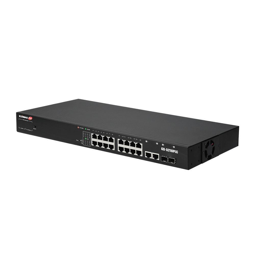 EDIMAX GS-5216PLC 16-portowy gigabit Switch EDIMAX GS-5216PLC 16-portowy gigabit Switch