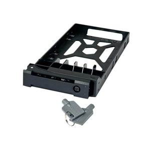 Miniatura produktu: Qnap TRAY-25-BLK01 2.5" HDD Tray with key lock and two keys, black and plastic