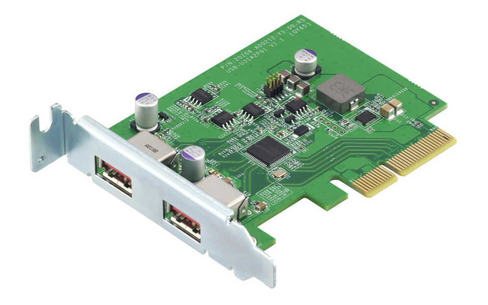 Zdjęcie produktu: Qnap QXP-10G2U3A USB 3.2 Gen 2 dual-port PCIe expansio