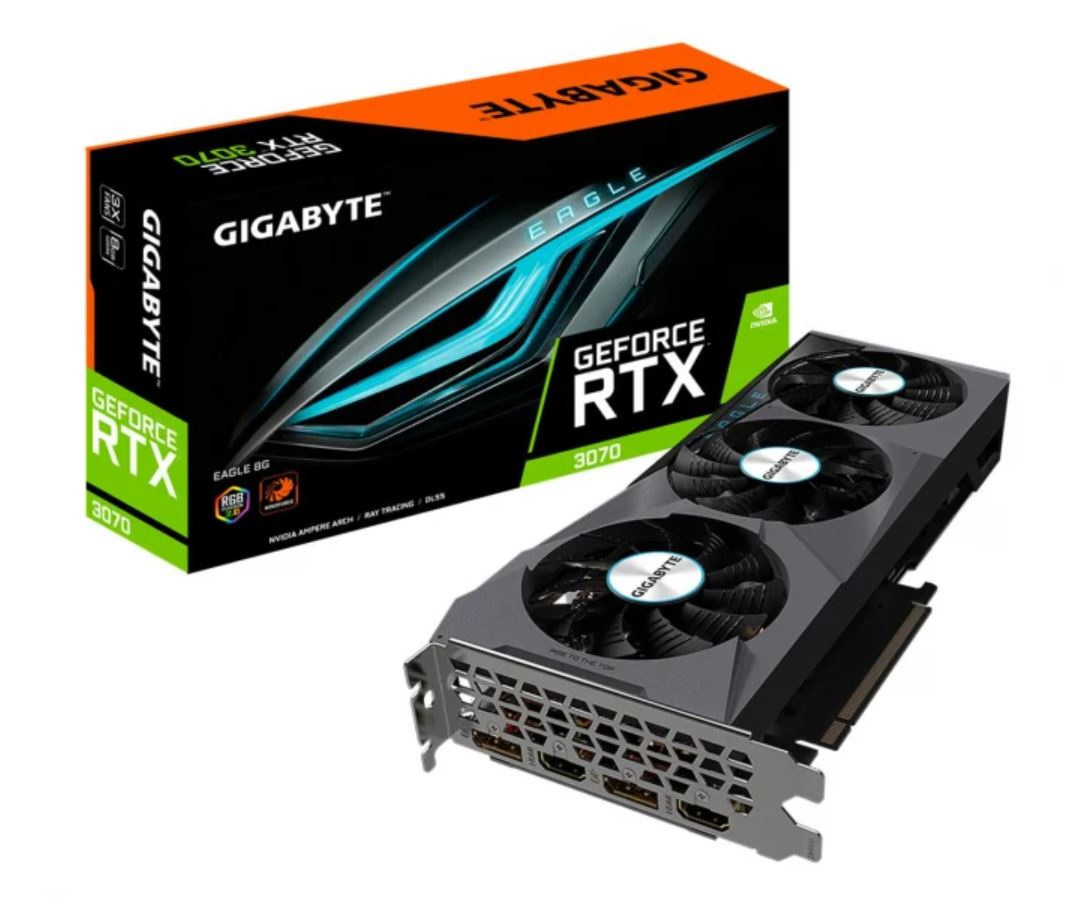 Gigabyte GeForce RTX 3070 EAGLE OC 8GB GDDR6 LHR (GV-N3070EAGLE OC-8GD 2.0)