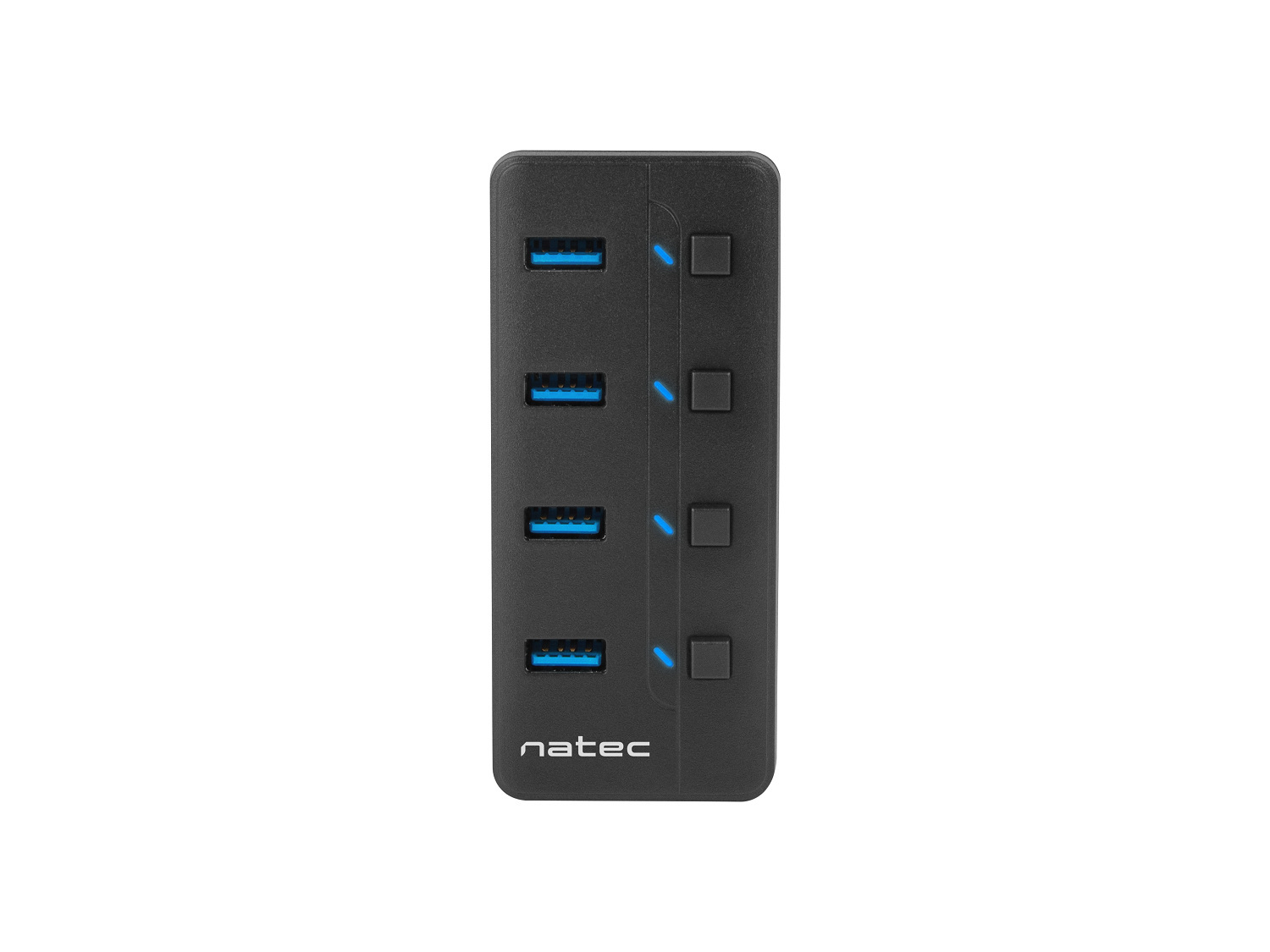 Hub USB 3.0 Natec Mantis 2 - 4 porty z włącznikiem i zasilaczem