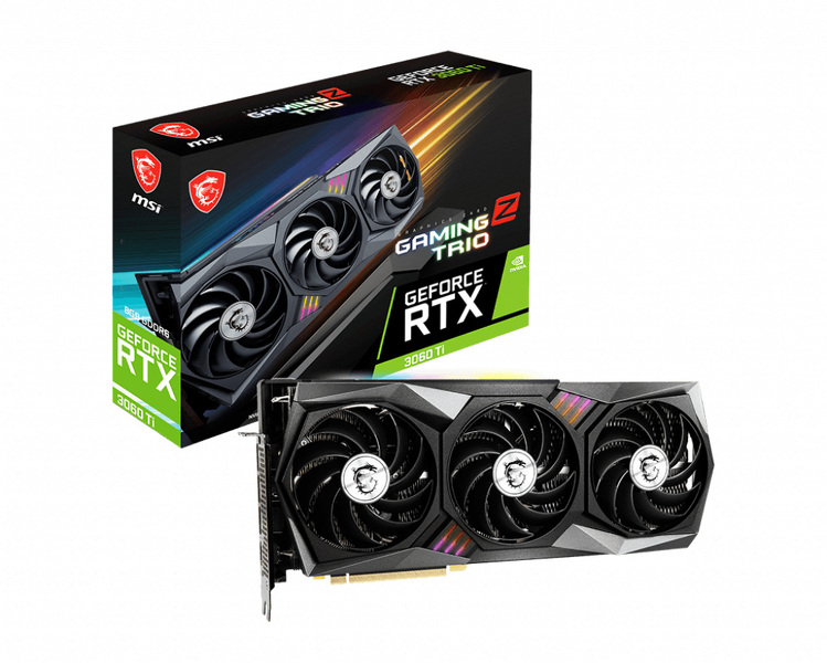 Zdjęcie produktu: MSI GeForce RTX 3060 Ti GAMING Z TRIO LHR 8GB GDDR6 Zdjęcie produktu: MSI GeForce RTX 3060 Ti GAMING Z TRIO LHR 8GB GDDR6