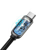 Miniatura zdjęcia: Kabel przewód USB Typ-C do Typ-C 100cm Baseus Display LCD Quick Charge 100W, PD z obsługą szybkiego ładowania - czarny (CATSK-B01) Miniatura zdjęcia: Kabel przewód USB Typ-C do Typ-C 100cm Baseus Display LCD Quick Charge 100W, PD z obsługą szybkiego ładowania - czarny (CATSK-B01)
