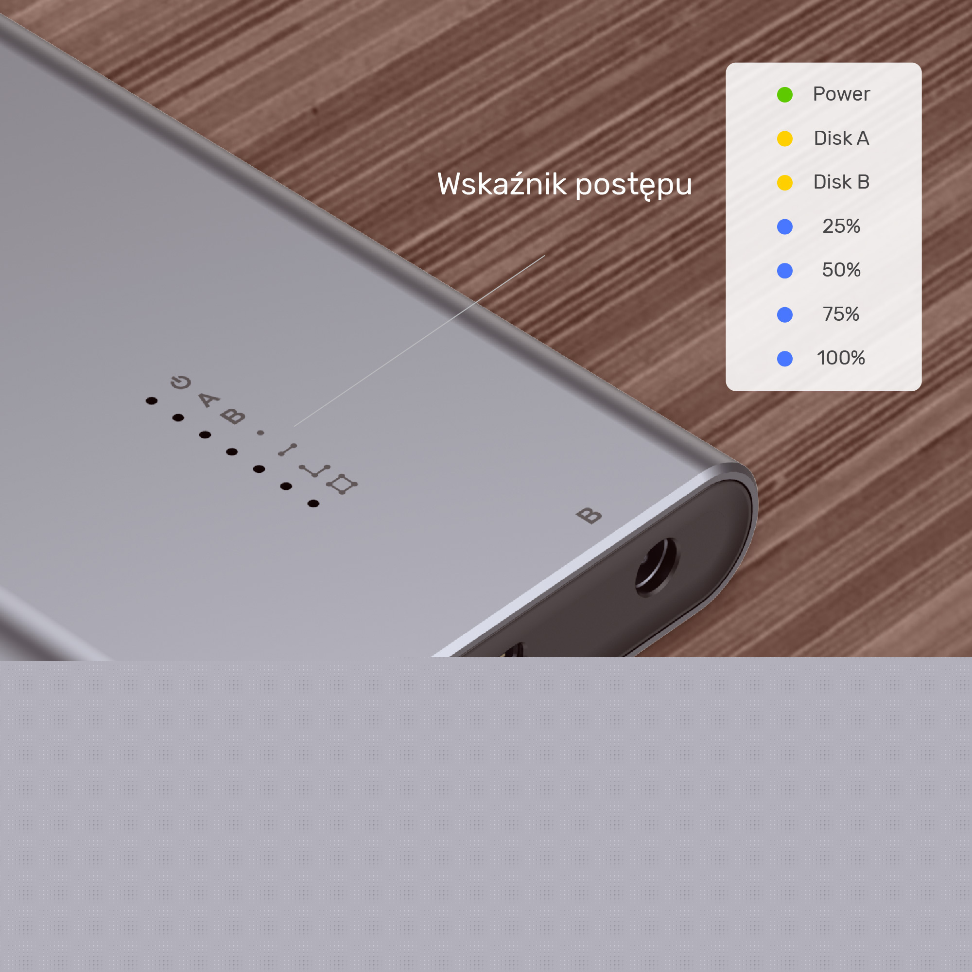 Obudowa zewnętrzna na dysk SSD 2x M.2 (PCIe / NVMe) Unitek USB 3.2 Gen2 USB TYP-C (S1206A)