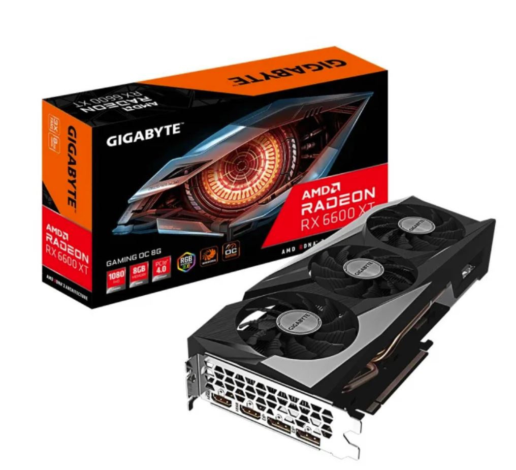 Gigabyte Radeon RX 6600 XT Gaming OC 8GB PCI-E GDDR6 (GV-R66XTGAMING OC-8GD)