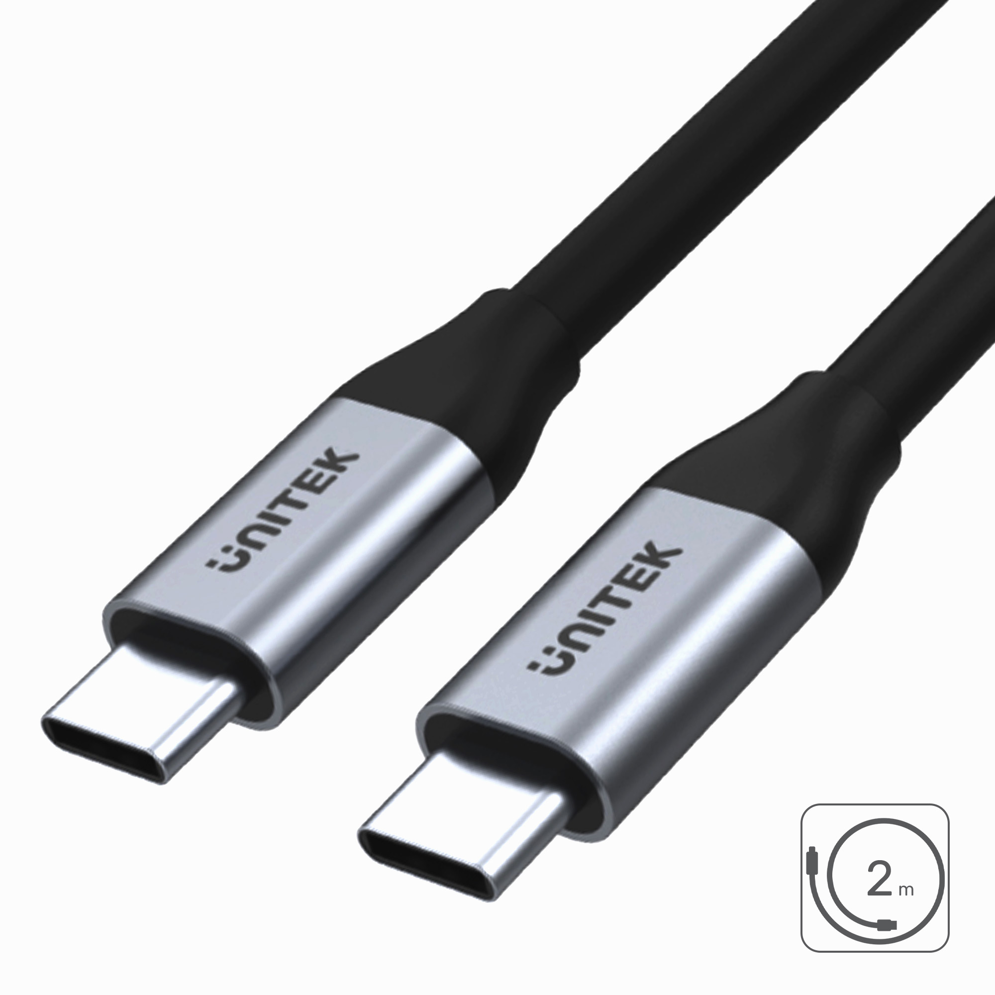 Unitek Przewód USB Typ-C do USB Typ-C 2m 5Gbps 4K 60Hz 20V/2A