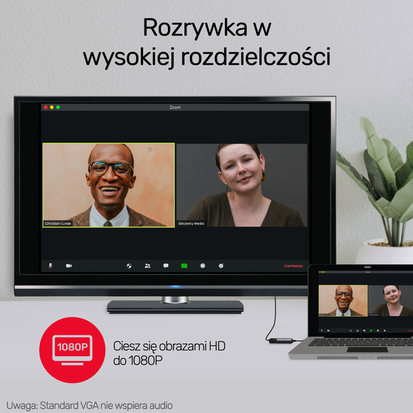 Zdjęcie produktu: Unitek Adapter USB Typ-C na VGA FullHD aluminiowy 15 cm (V1413A) Zdjęcie produktu: Unitek Adapter USB Typ-C na VGA FullHD aluminiowy 15 cm (V1413A)