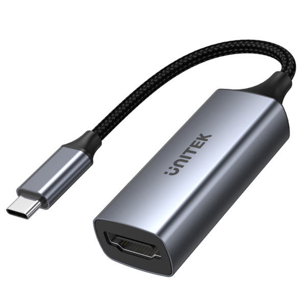 Zdjęcie produktu: Unitek Adapter USB Typ-C na HDMI 2.0 4K@60Hz aluminiowy 15 cm (V1412A)
