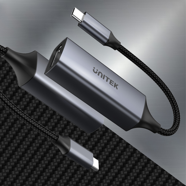 Zdjęcie produktu: Unitek Adapter USB Typ-C na DP 1.2 4K@60Hz aluminiowy 15 cm (V1411A)