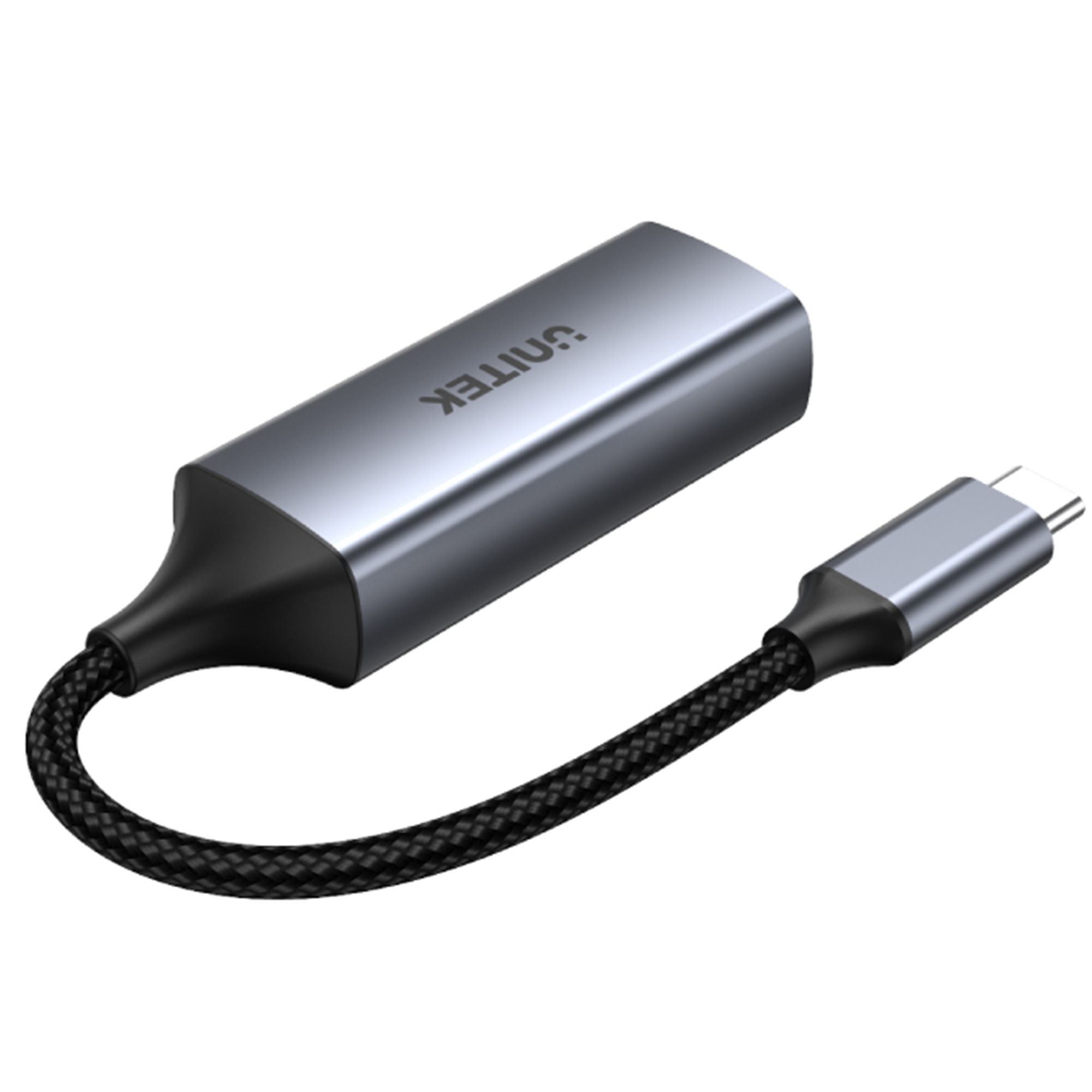 Unitek Adapter USB Typ-C na DP 1.2 4K@60Hz aluminiowy 15 cm (V1411A)