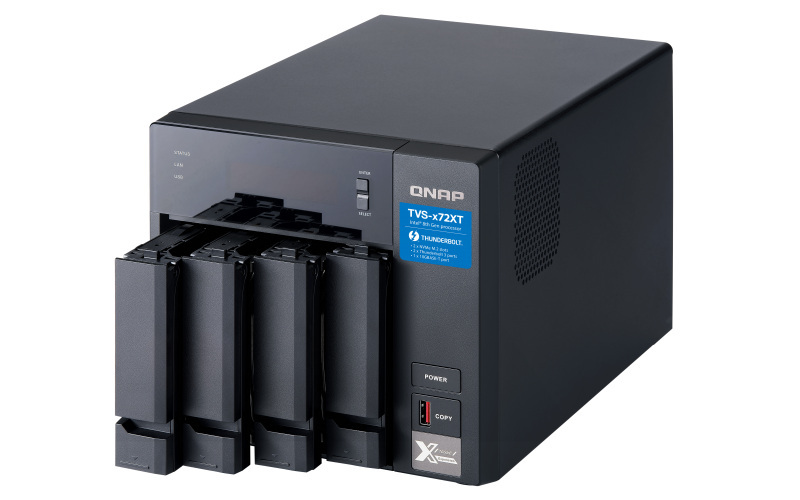 Serwer plików QNAP TVS-472XT-i5-4G 4-bay, Intel Core 5-8400T 6-core, 4 GB DDR4, 1 x 10GBASE-T , 2x M.2 2280, 5x USB 3.2, HDMI 2.0, 2x Thunderbolt Serwer plików QNAP TVS-472XT-i5-4G 4-bay, Intel Core 5-8400T 6-core, 4 GB DDR4, 1 x 10GBASE-T , 2x M.2 2280, 5x USB 3.2, HDMI 2.0, 2x Thunderbolt