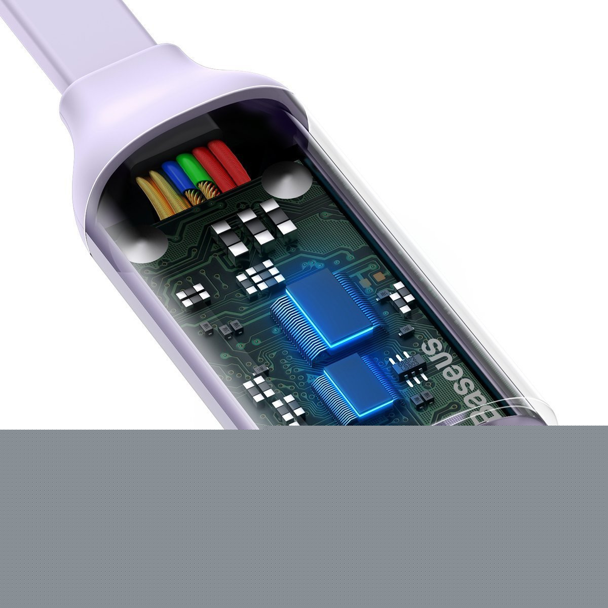 Kabel przewód USB zwijany Baseus Bright Mirror 3w1 Lightning / USB TYP-C / microUSB, 66W 1,2m - fioletowy (CAMLC-MJ05) Kabel przewód USB zwijany Baseus Bright Mirror 3w1 Lightning / USB TYP-C / microUSB, 66W 1,2m - fioletowy (CAMLC-MJ05)