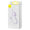Miniatura zdjęcia: Kabel przewód USB zwijany Baseus Bright Mirror 3w1 Lightning / USB TYP-C / microUSB, 66W 1,2m - fioletowy (CAMLC-MJ05) Miniatura zdjęcia: Kabel przewód USB zwijany Baseus Bright Mirror 3w1 Lightning / USB TYP-C / microUSB, 66W 1,2m - fioletowy (CAMLC-MJ05)