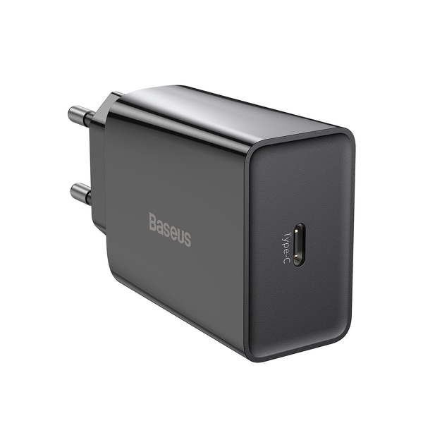 Zdjęcie produktu: Ładowarka sieciowa Baseus Speed Mini Quick Charger TYP-C 20W, 3A - czarna (CCFS-SN01)
