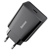Miniatura zdjęcia: Ładowarka sieciowa Baseus Speed Mini Quick Charger TYP-C 20W, 3A - czarna (CCFS-SN01)