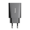 Miniatura zdjęcia: Ładowarka sieciowa Baseus Speed Mini Quick Charger TYP-C 20W, 3A - czarna (CCFS-SN01)