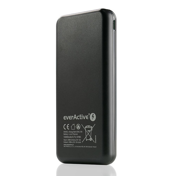 Zdjęcie produktu: Powerbank everActive Energy Bank 10000mAh z wyświetlaczem (EB-L10k) Zdjęcie produktu: Powerbank everActive Energy Bank 10000mAh z wyświetlaczem (EB-L10k)
