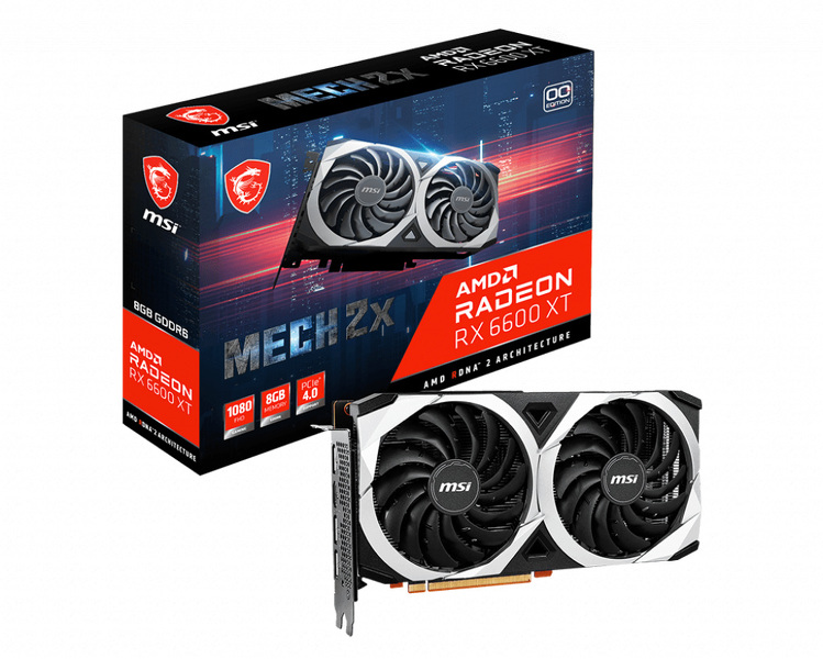 Zdjęcie produktu: MSI Radeon RX 6600 XT MECH 2X 8GB GDDR6 FreeSync Zdjęcie produktu: MSI Radeon RX 6600 XT MECH 2X 8GB GDDR6 FreeSync