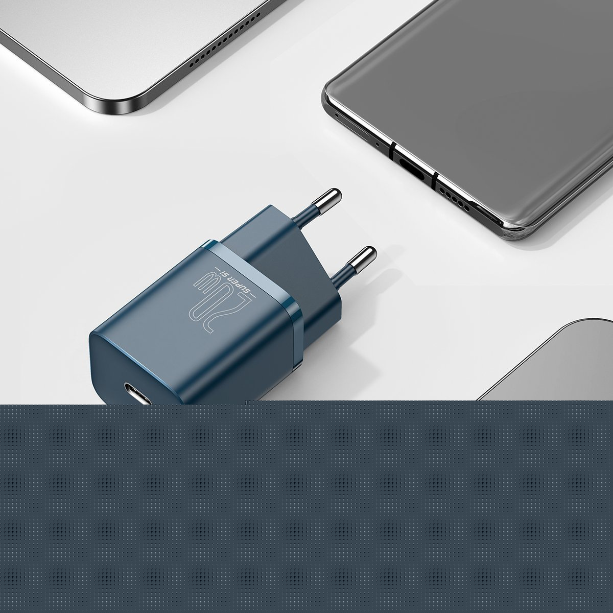 Ładowarka sieciowa Baseus Super Si Quick Charger TYP-C 20W - niebieska (CCSUP-B03)