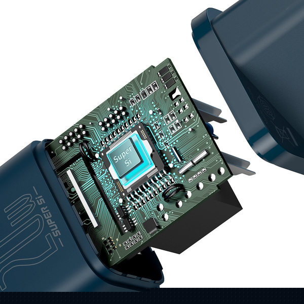 Zdjęcie produktu: Ładowarka sieciowa Baseus Super Si Quick Charger TYP-C 20W - niebieska (CCSUP-B03)