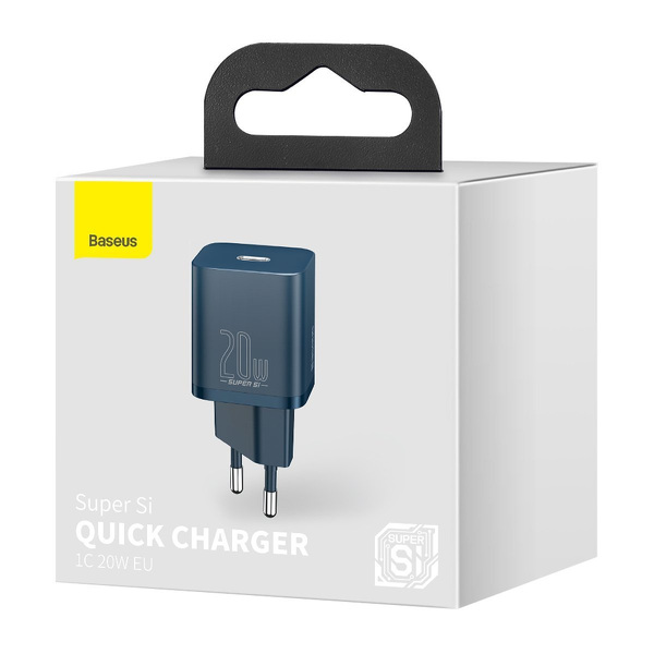 Zdjęcie produktu: Ładowarka sieciowa Baseus Super Si Quick Charger TYP-C 20W - niebieska (CCSUP-B03)