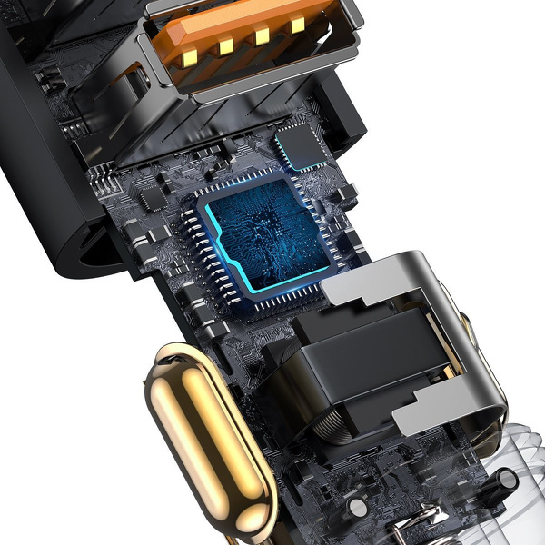 Zdjęcie produktu: Ładowarka samochodowa Baseus Share Together Fast z gniazdem zapalniczki, 2x USB, 120W - szara (CCBT-D0G) Zdjęcie produktu: Ładowarka samochodowa Baseus Share Together Fast z gniazdem zapalniczki, 2x USB, 120W - szara (CCBT-D0G)