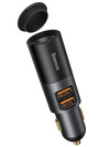 Ładowarka samochodowa Baseus Share Together Fast z gniazdem zapalniczki, 2x USB, 120W - szara (CCBT-D0G)