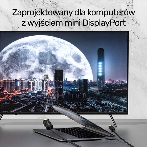 Zdjęcie produktu: Przewód miniDisplayPort - HDMI 4K 30Hz Unitek 2m (V1152A) Zdjęcie produktu: Przewód miniDisplayPort - HDMI 4K 30Hz Unitek 2m (V1152A)