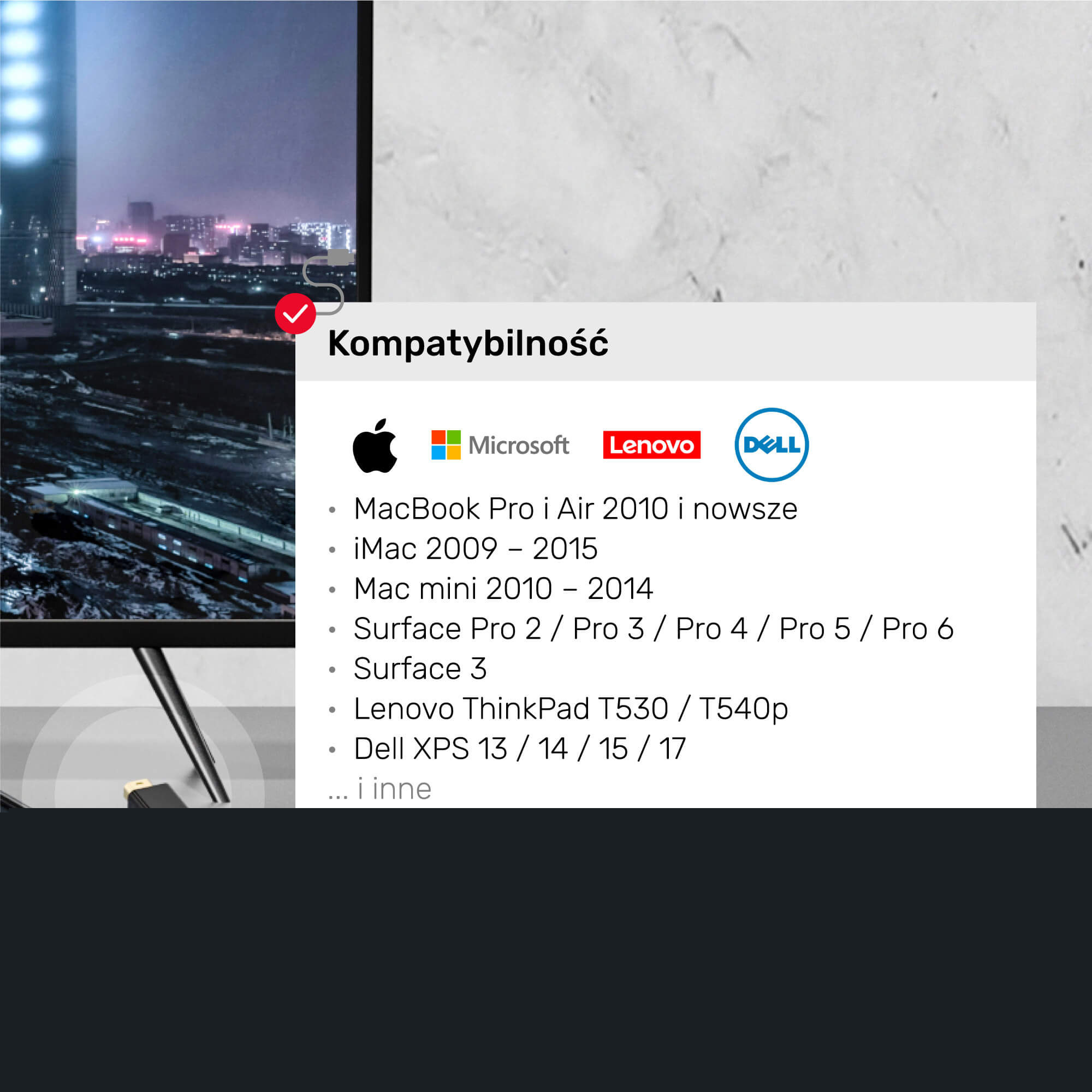 Przewód miniDisplayPort - HDMI 4K 30Hz Unitek 2m (V1152A) Przewód miniDisplayPort - HDMI 4K 30Hz Unitek 2m (V1152A)