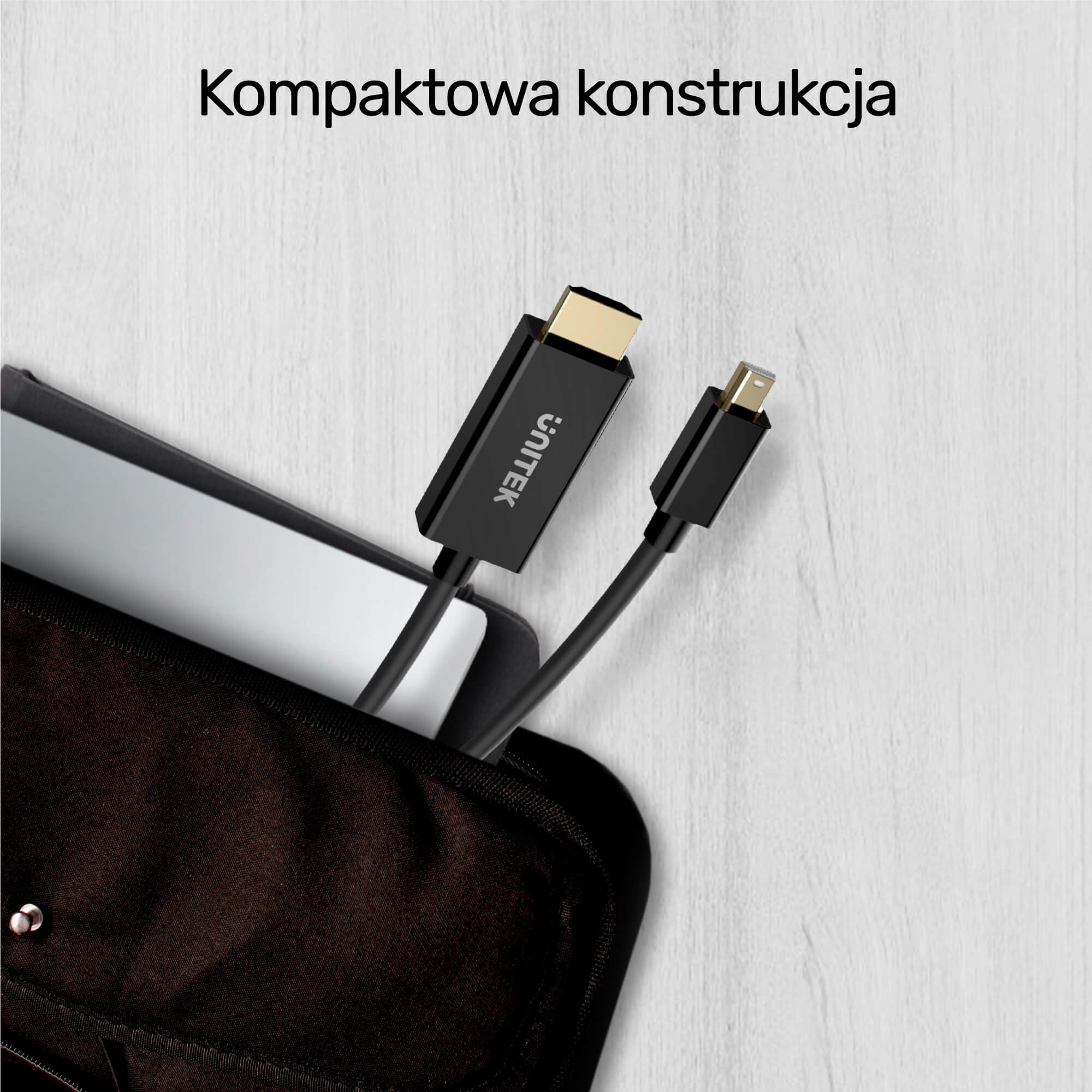Przewód miniDisplayPort - HDMI 4K 30Hz Unitek 2m (V1152A) Przewód miniDisplayPort - HDMI 4K 30Hz Unitek 2m (V1152A)