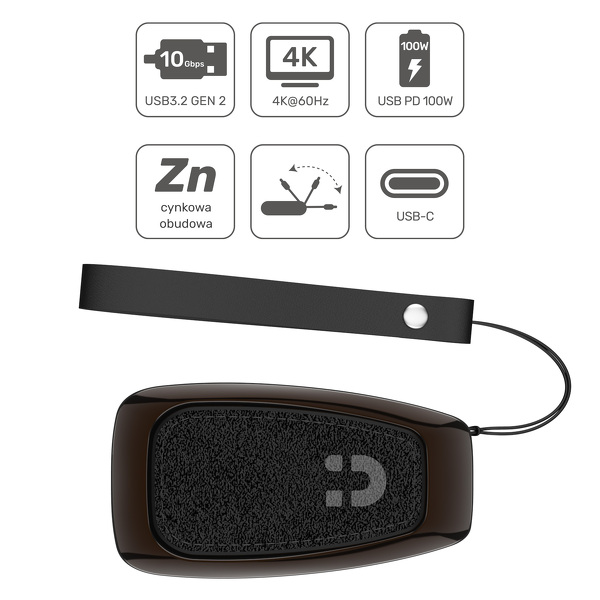 Zdjęcie produktu: Unitek HUB USB TYP-C 10Gbps (D1053A)
