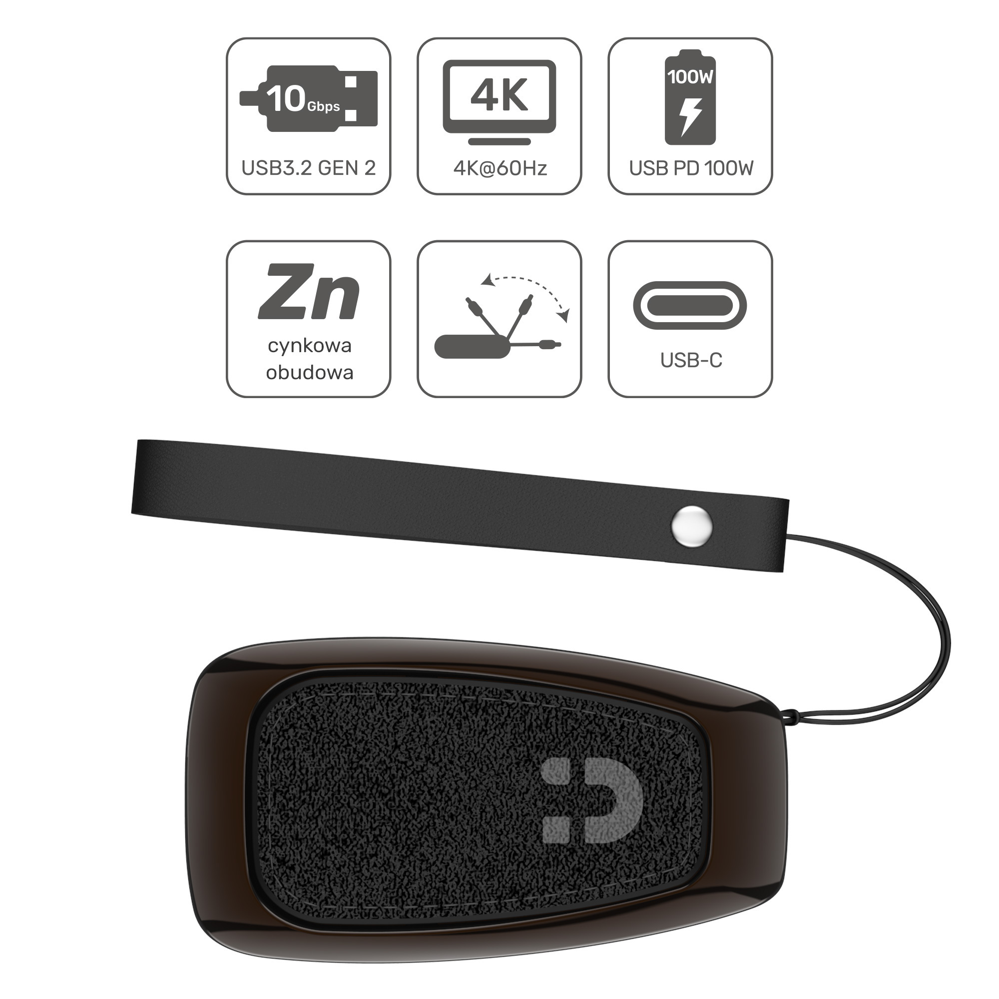 Unitek HUB USB TYP-C 10Gbps (D1053A)