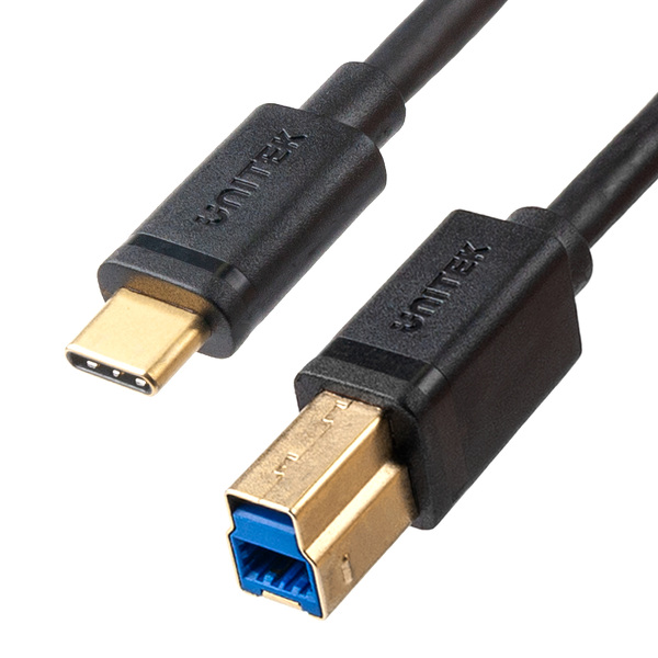 Zdjęcie produktu: Kabel do drukarki USB 3.0 USB TYP-C na USB BM Unitek 2M (C14096BK-2M)