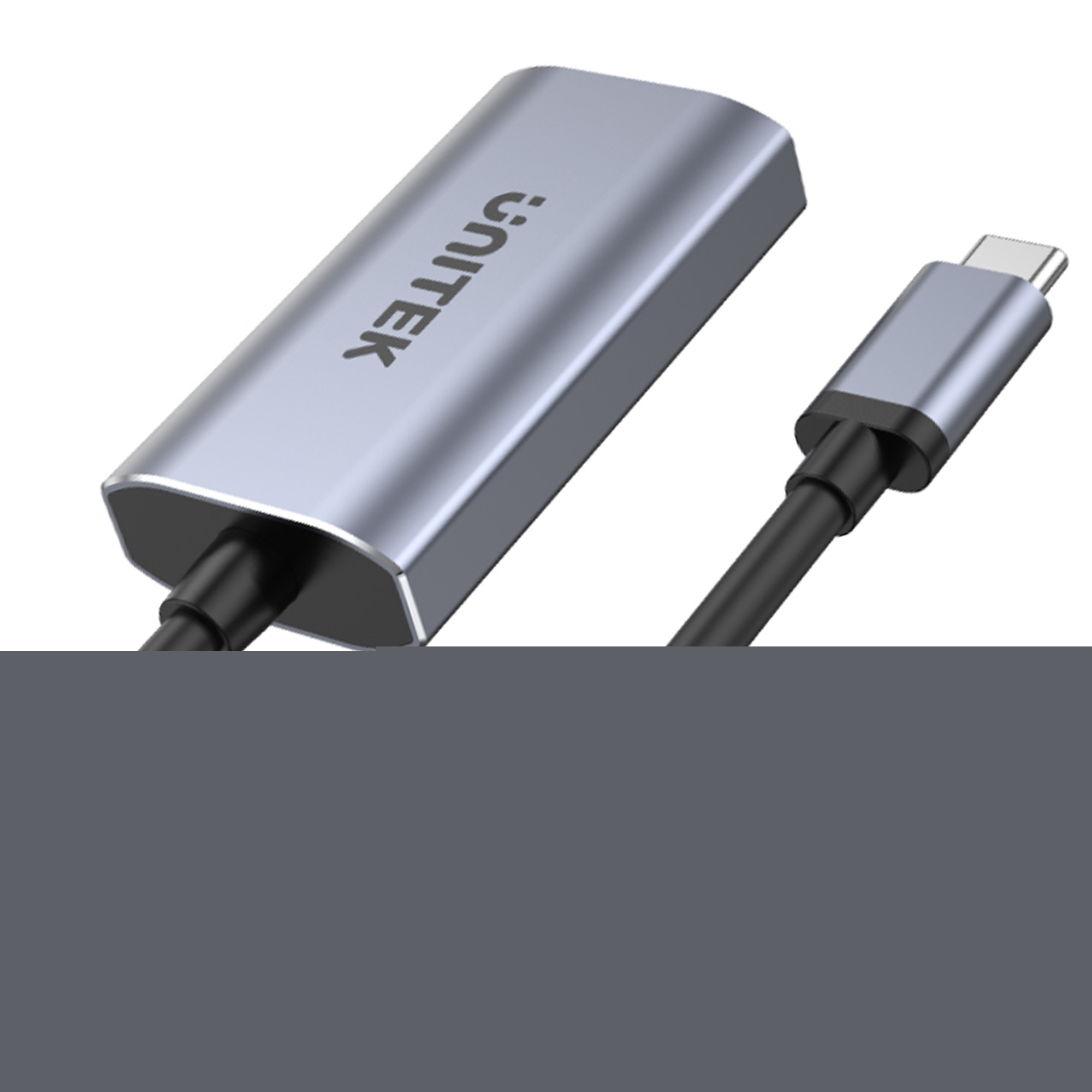 Adapter USB TYP-C na HDMI 2.1 8K aluminiowy Unitek 15 cm (V1414A)
