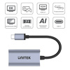 Miniatura zdjęcia: Adapter USB TYP-C na HDMI 2.1 8K aluminiowy Unitek 15 cm (V1414A)
