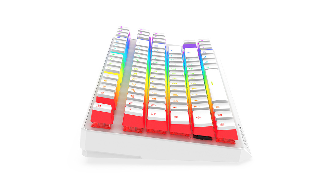 Zdjęcie produktu: Klawiatura gamingowa SPC Gear GK630K Tournament Kailh Blue RGB Onyx White Pudding Edition (SPG062)