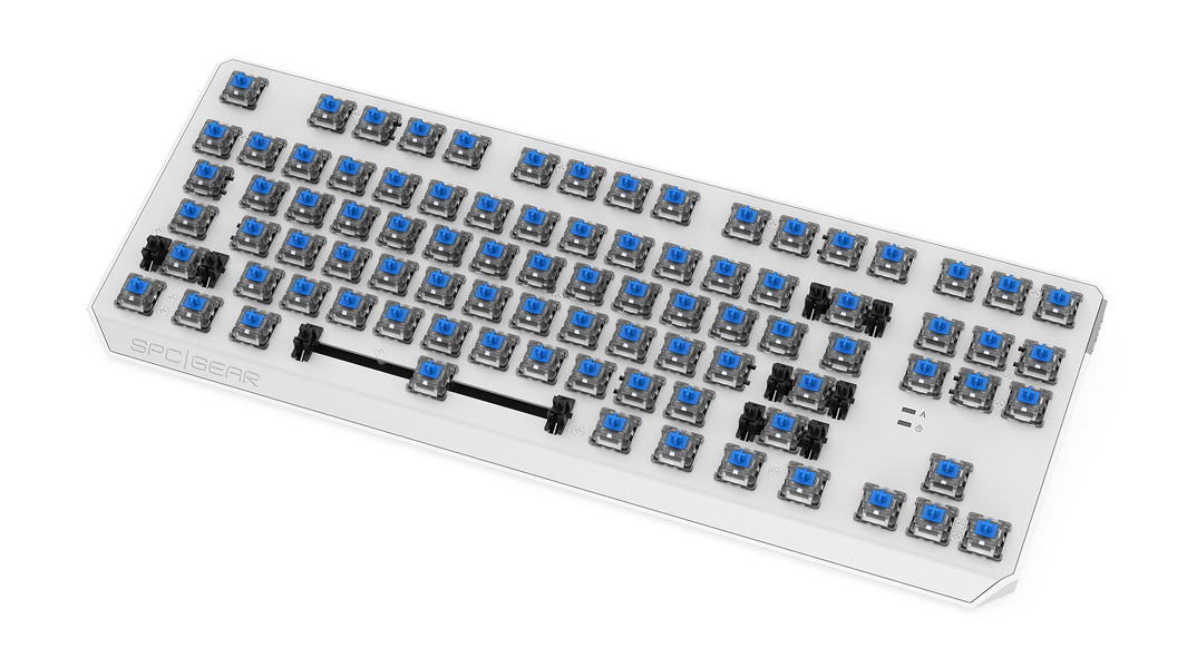 Zdjęcie produktu: Klawiatura gamingowa SPC Gear GK630K Tournament Kailh Blue RGB Onyx White Pudding Edition (SPG062)