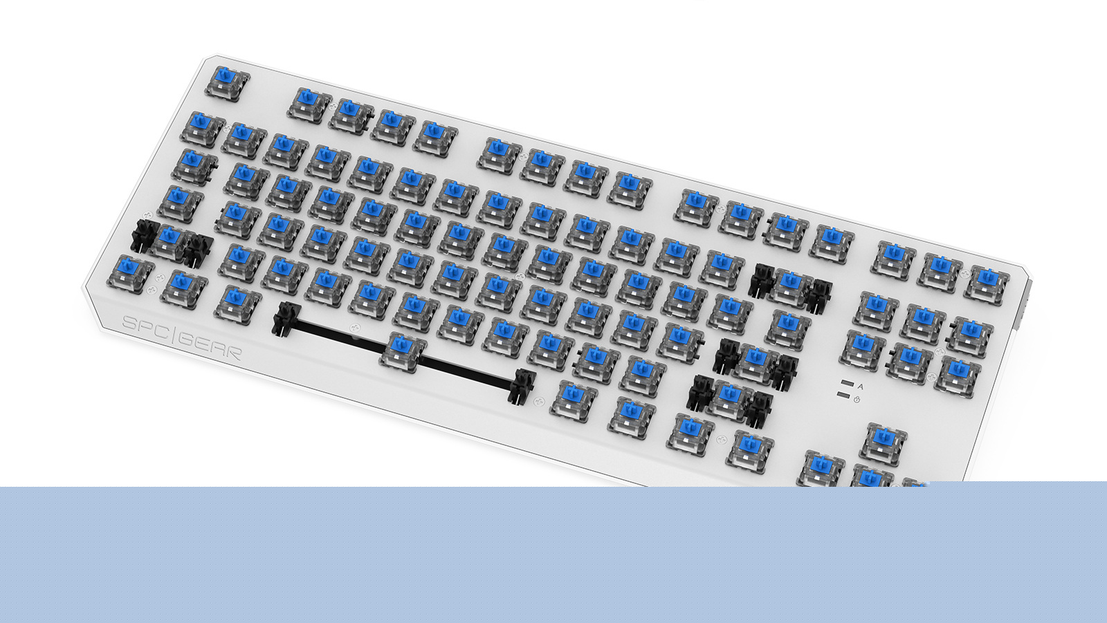 Klawiatura gamingowa SPC Gear GK630K Tournament Kailh Blue RGB Onyx White Pudding Edition (SPG062)