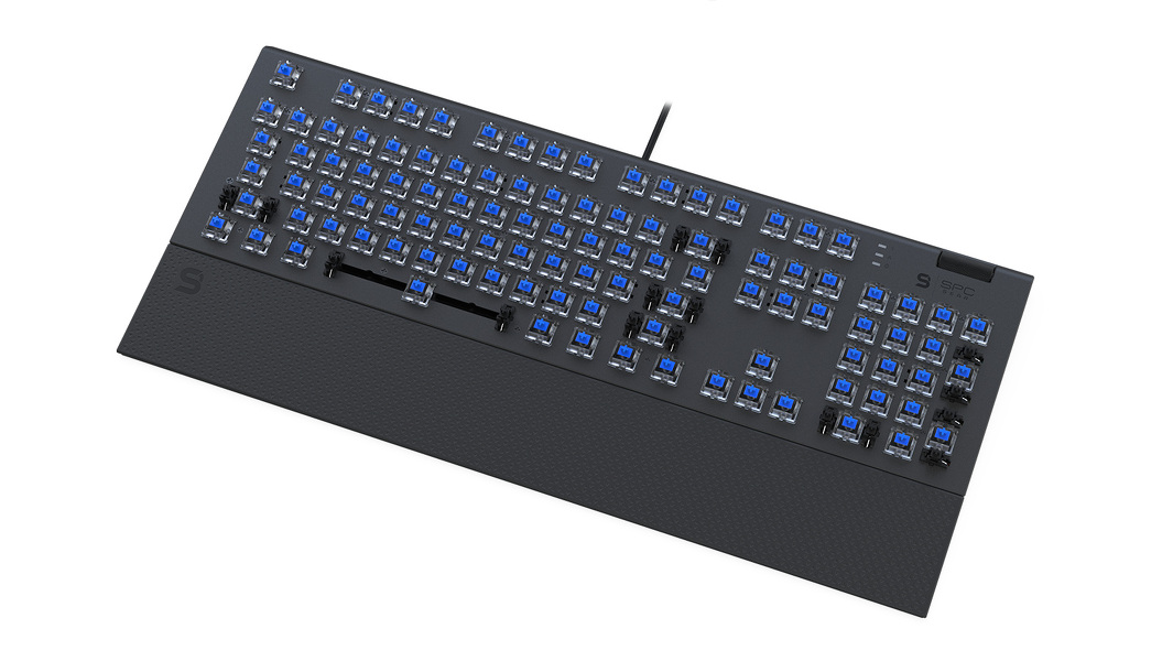 Zdjęcie produktu: Klawiatura gamingowa SPC Gear GK650K Omnis Kailh Blue RGB (SPG115), mechaniczna