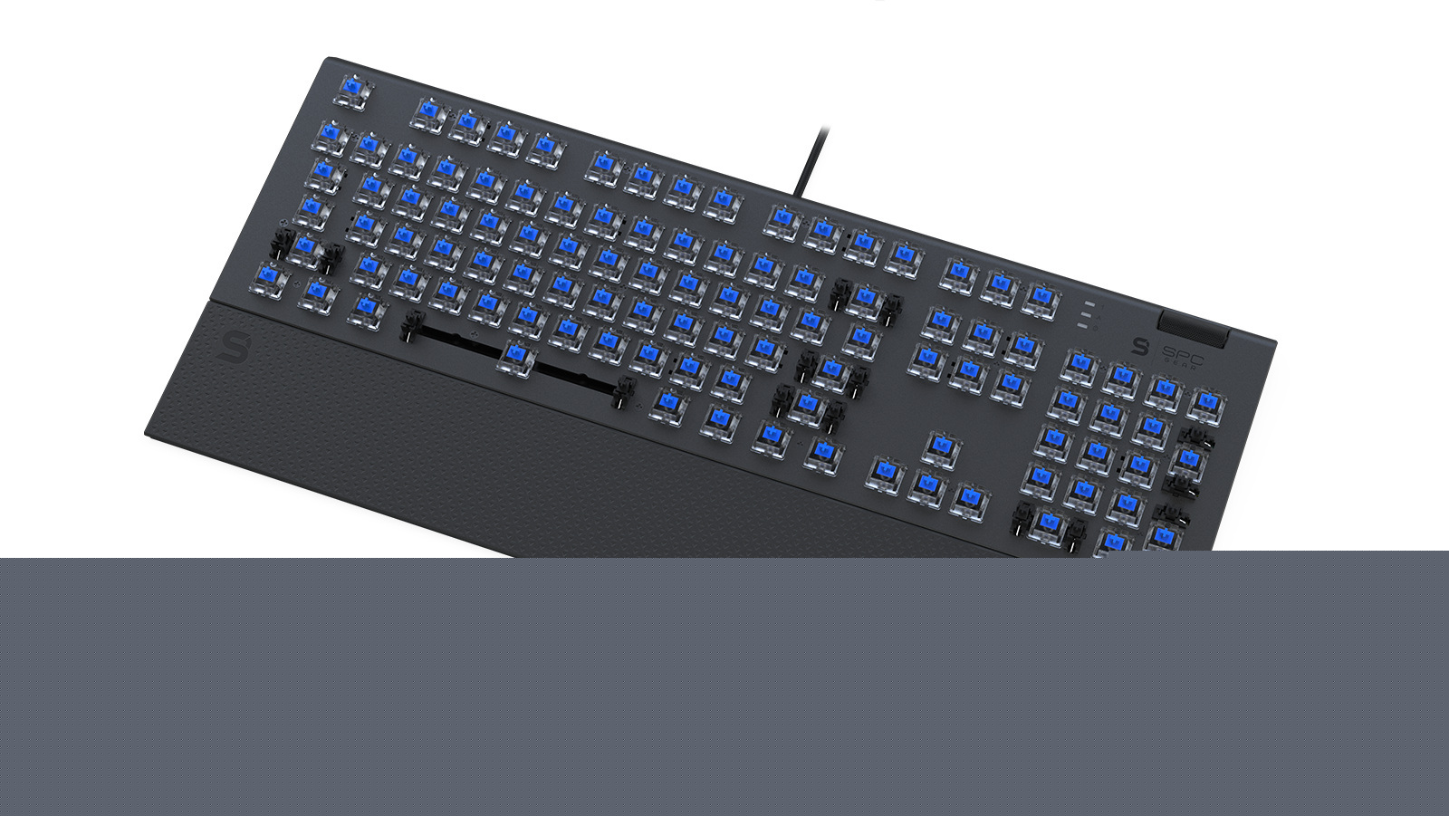 Klawiatura gamingowa SPC Gear GK650K Omnis Kailh Blue RGB (SPG115), mechaniczna