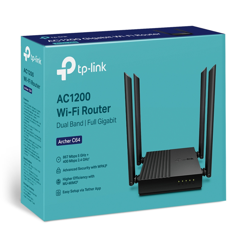 TP-Link Archer C64 AC1200 Wireless Dual Band Router