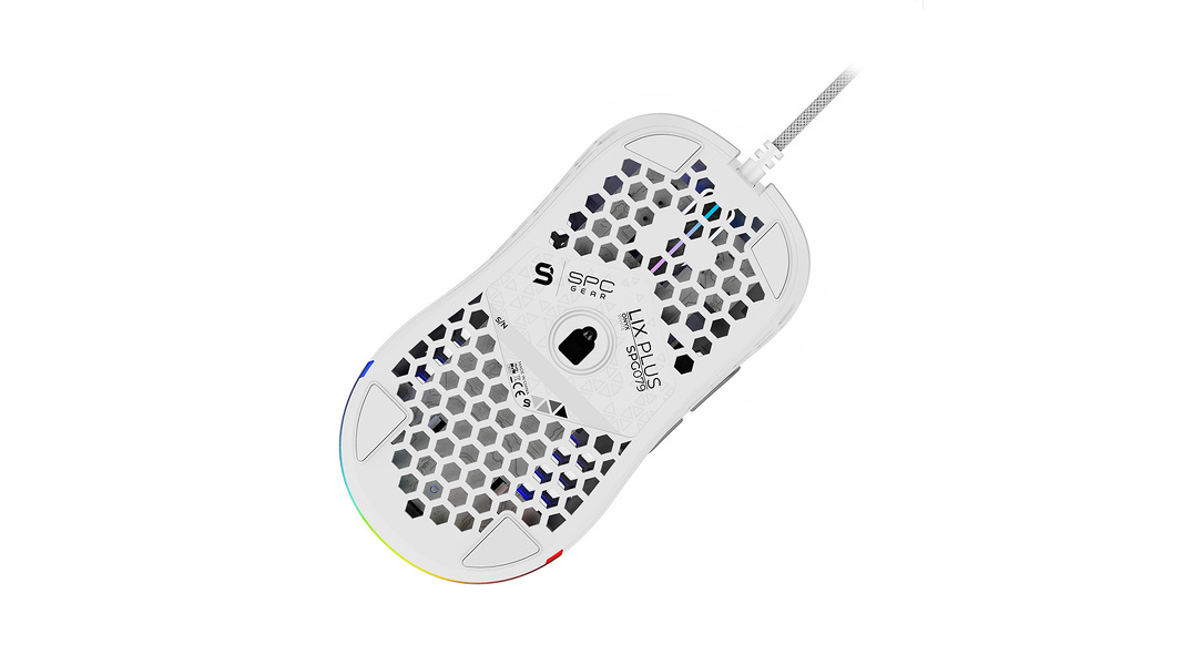 Zdjęcie produktu: Myszka gamingowa SPC Gear Gaming mouse LIX Plus Onyx White PMW3360 (SPG079)