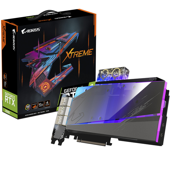 Zdjęcie produktu: Gigabyte GeForce RTX 3080 Aorus XTREME WaterForce WB 10GB GDDR6X LHR (GV-N3080AORUSX WB-10GD 2.0)